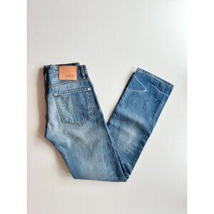 BALDWIN Samuel Fit Medium Wash Low Rise Slim Straight Jeans, Size 29